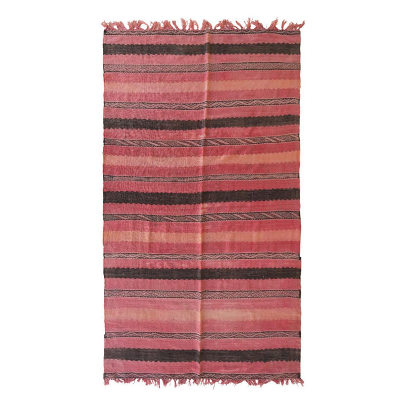 Zuiver wollen Marokkaans Kelim Berber tapijt 144 x 253 cm