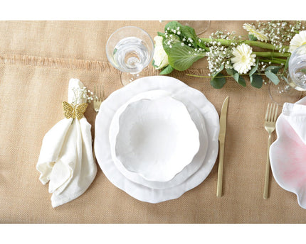 Witte holle plaat in melamine 17,5x17,5x5cm