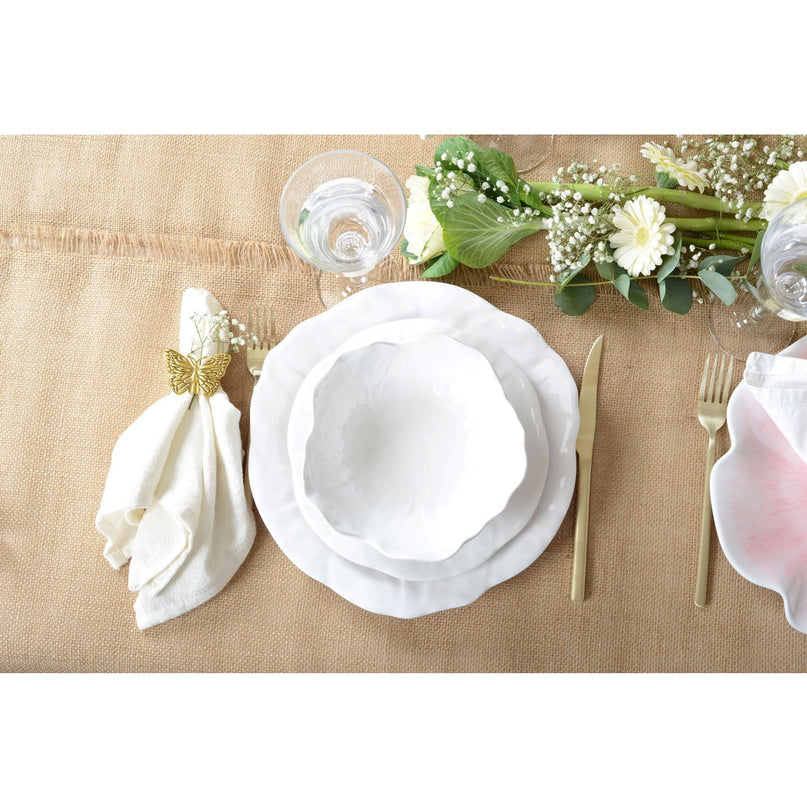 Witte holle plaat in melamine 17,5x17,5x5cm