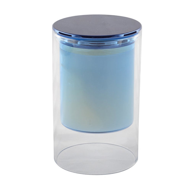 Kaarsenblauw cederhout parfum 7x11.3 cm