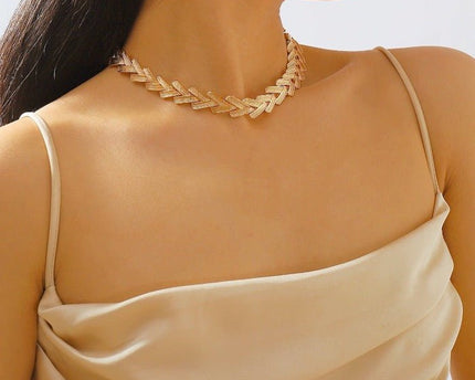 Gedurfde look V-ketting ketting en armband