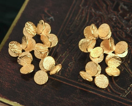 Elegante bloemboeket oorbellen