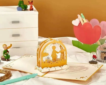 3D -kaart - Le Petit Prince Love Card voor vriendje