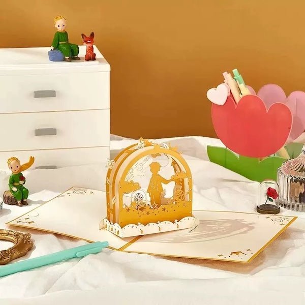 3D -kaart - Le Petit Prince Love Card voor vriendje