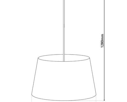 Hanger lamp "bologna" beige/messing