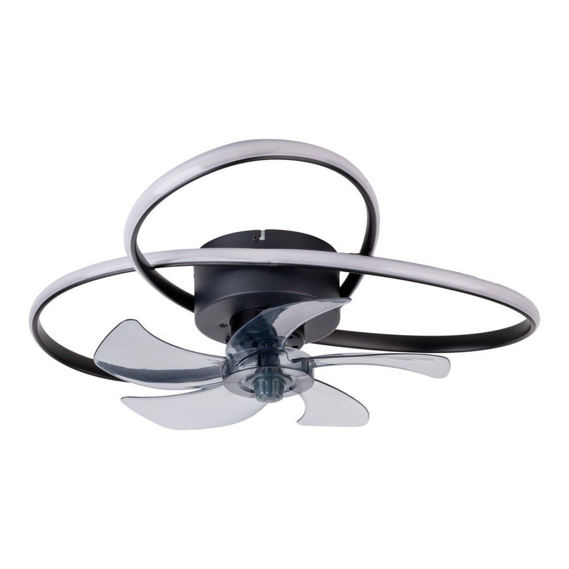 Het moderne LED -plafondlicht "Leccio" inclusief ventilator, nachtlichtfunctie, dim- en lichttemperatuurinstelling is uitgerust met stevig geïnstalleerde LED's en heeft een geschatte Øvon 58 cm.