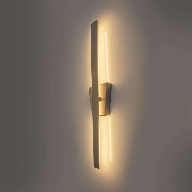 LED -wandlamp "Trevor" Nikkel mat