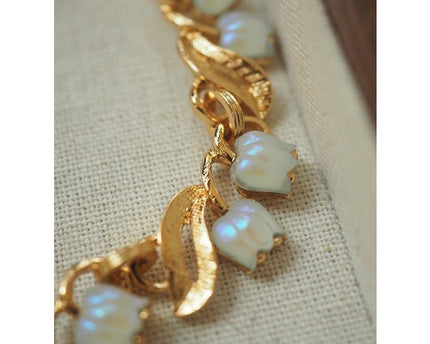 Moonlight Muguet - Vintage Lelietje-van-dalen ketting