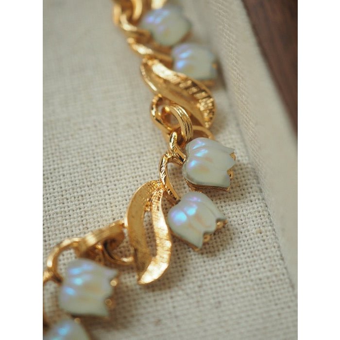 Moonlight Muguet - Vintage Lelietje-van-dalen ketting