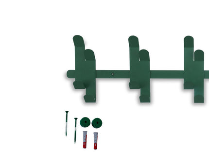 Gorillz Origami - Wandkapstok - 10 Dubbele - Kapstok Haken - Groen