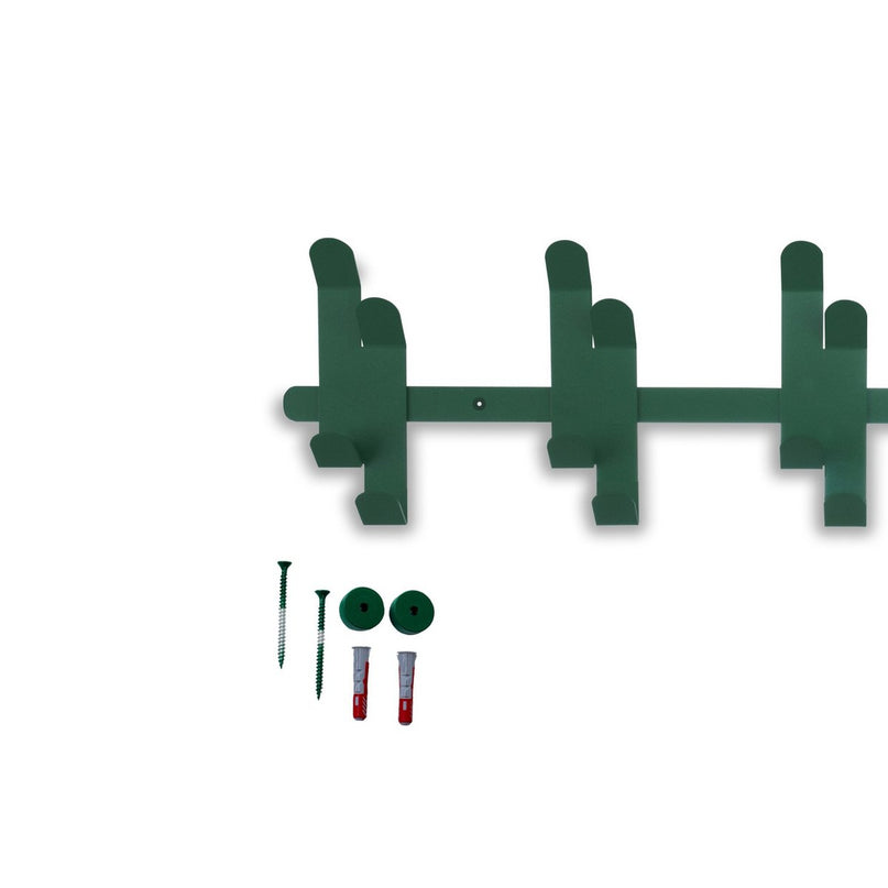 Gorillz Origami - Wandkapstok - 10 Dubbele - Kapstok Haken - Groen