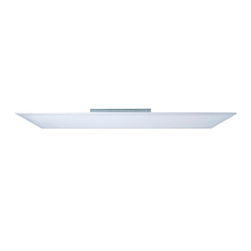 LED -paneel plafondlamp "Nico", functionele metalen plafondlamp en plastic in het wit, met vaste LED's en vele functies, ideaal voor kantoor, oefening of workshop, ca.