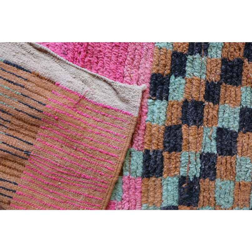 Kleurrijk Berber Boujad halkleed 78 x 743 cm
