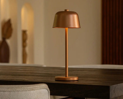 Anton Koperen Oplaadbare Tafellamp | Stijlvolle en draadloze verlichting