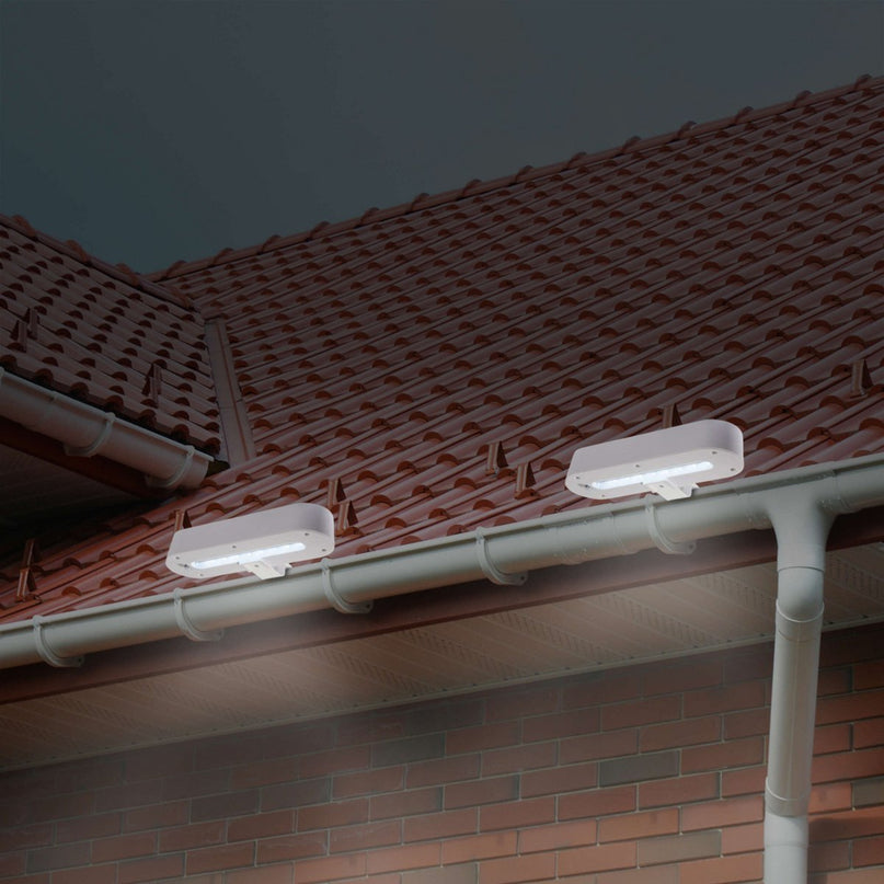 LED Solar Light "Garden Light" (2 Set) Wit, voor buiten, doel - metaal en plastic, wit, met geïntegreerde LED