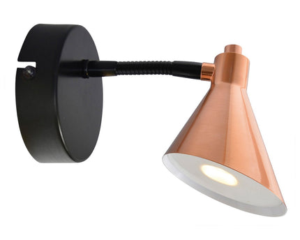 LED wandlamp "Koper"