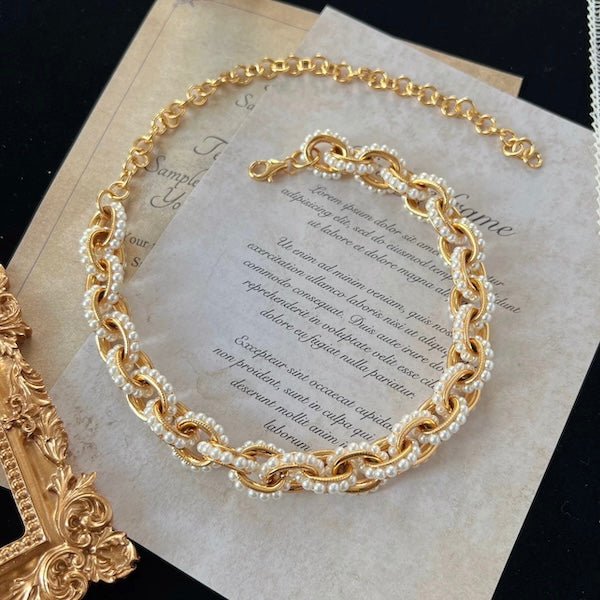 Vintage geïnspireerde parelketting