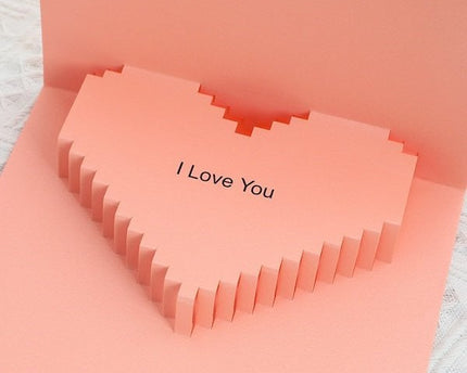 3D -kaart - Minimalistische liefdeskaart