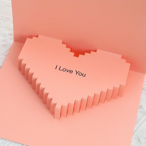 3D -kaart - Minimalistische liefdeskaart