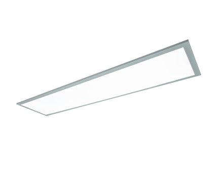 LED -paneel plafondlamp "Nico", functionele metalen plafondlamp en plastic in het wit, met vaste LED's en vele functies, ideaal voor kantoor, oefening of workshop, ca.