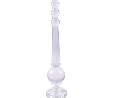 RONDE GLAZEN KAARSHOUDER H.60CM
