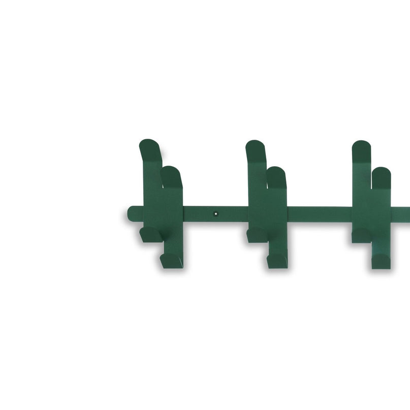Gorillz Origami - Wandkapstok - 10 Dubbele - Kapstok Haken - Groen