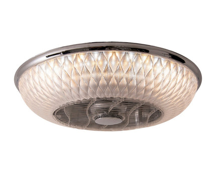 LED -plafondlicht "Viento" met ventilator, gemaakt van metaal en plastic, met geïntegreerde LED's, verlichting voor woonkamers of kantoor