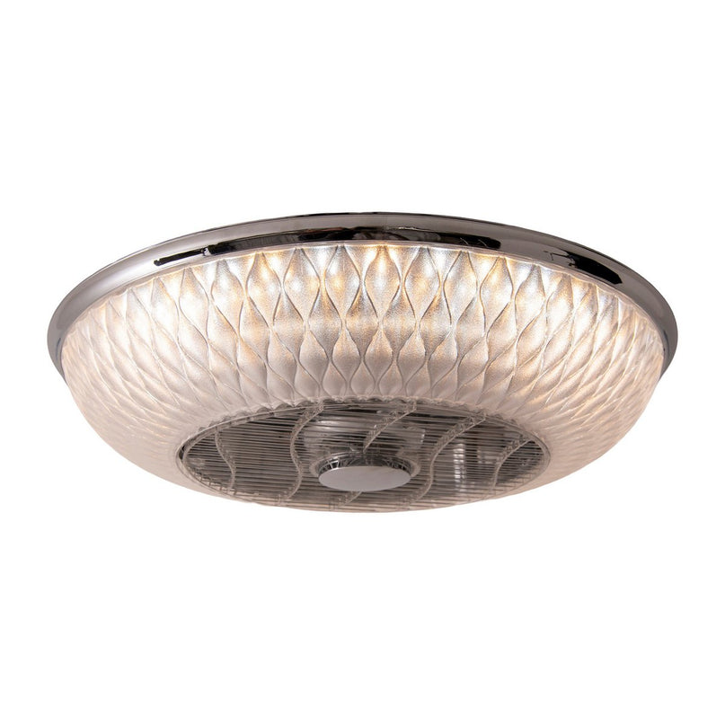 LED -plafondlicht "Viento" met ventilator, gemaakt van metaal en plastic, met geïntegreerde LED's, verlichting voor woonkamers of kantoor