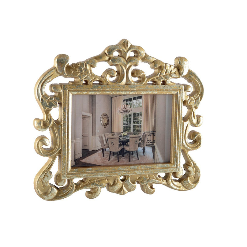 Horizontaal gouden frame om 10x15 cm op te hangen