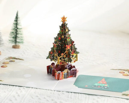 3D -kaart - Kerstboomkaarten