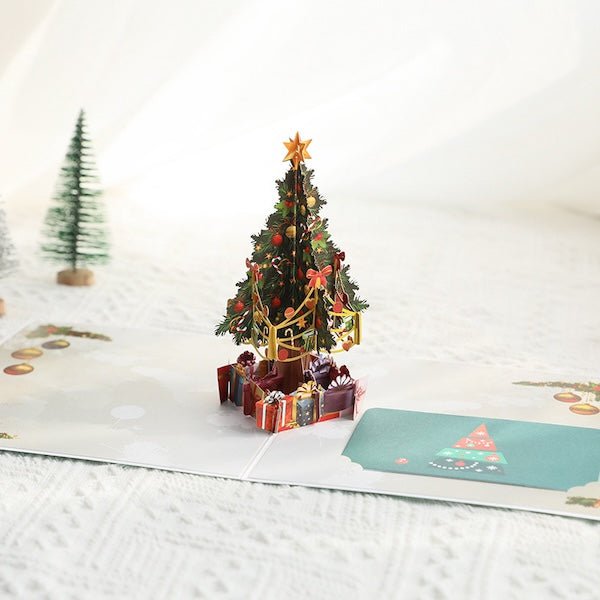 3D -kaart - Kerstboomkaarten