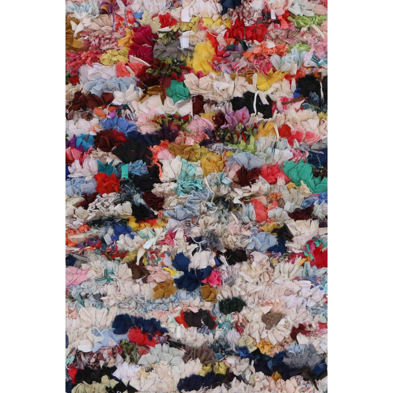 Marokkaans Berber-tapijt van gerecycled textiel 117 x 159 cm