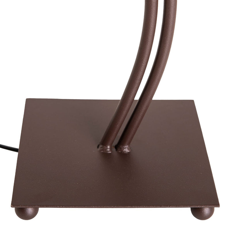 Tafellamp, 2-flame "boho" ", tafellamp bruin/beige, met E14-aansluiting, voor eetkamer, woonkamer, gang of kantoor, 65 cm hoog