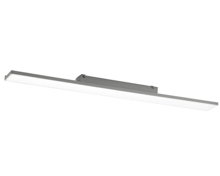 LED -paneel plafondlicht "Carente" lengte 119,5 cm, frameless, vele functies, gemaakt van metaal en plastic, witte, geïntegreerde LED's