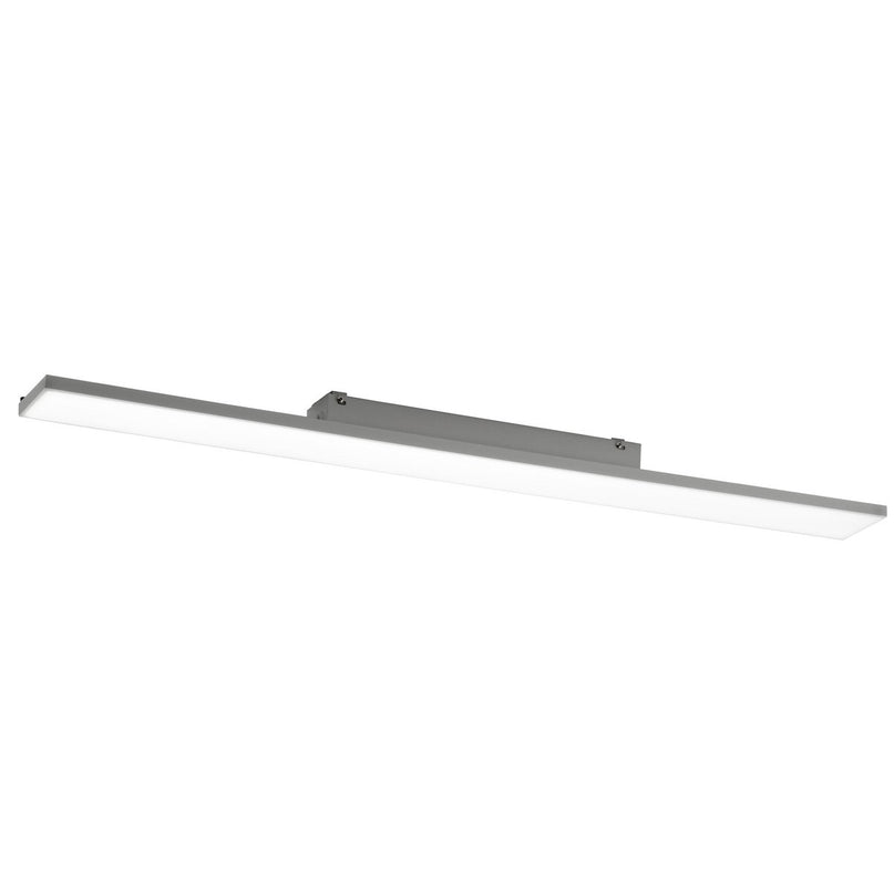 LED -paneel plafondlicht "Carente" lengte 119,5 cm, frameless, vele functies, gemaakt van metaal en plastic, witte, geïntegreerde LED's