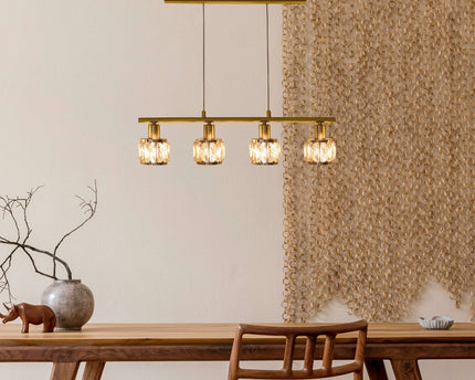LED balanceerpendellamp "Josefa" E14 kooldraad