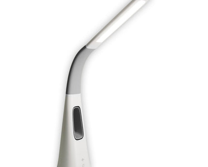 LED-tafellicht "Ventu" met ventilator, met aanraking, dimable, gemaakt van wit plastic, stevig ingebouwde LED's, 40 cm hoog