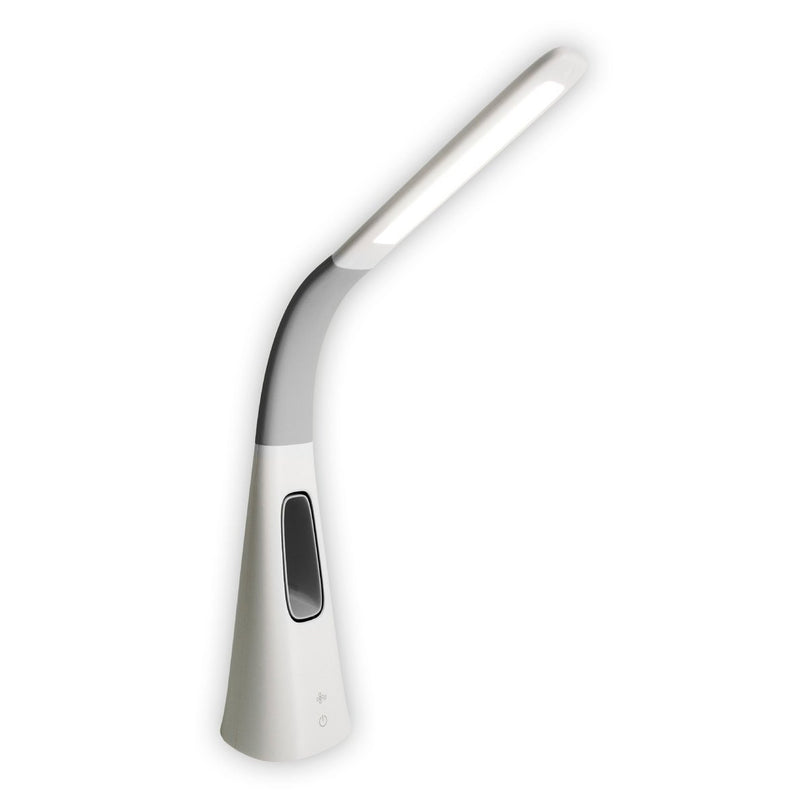 LED-tafellicht "Ventu" met ventilator, met aanraking, dimable, gemaakt van wit plastic, stevig ingebouwde LED's, 40 cm hoog