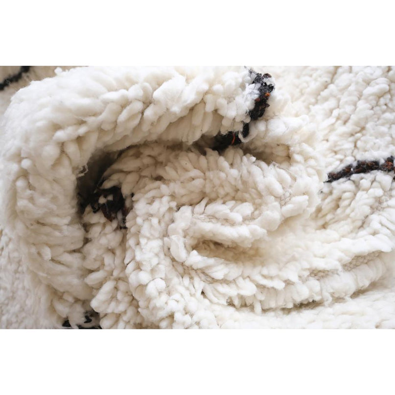 Zuiver wollen Marokkaans Berber-tapijt 140 x 253 cm