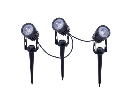 LED-zonne-spot met 3 zitplaatsen met Earthspout "Spoti" "buiten en speerboeien