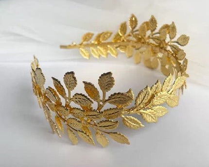 Griekse godin gouden bladeren hoofdband