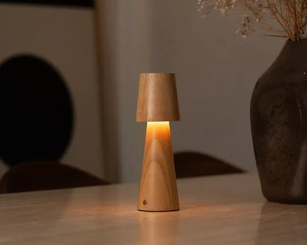 Lucas oplaadbare tafellamp – draadloos, dimbaar en opladen via USB-C