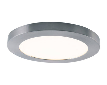 LED -plafondlamp "bonus", functie, metalen plafondlamp en plastic, ringen in chroom en wit kunnen worden gewijzigd, met stevig ingebouwde LED's, 22,5 cm diameter
