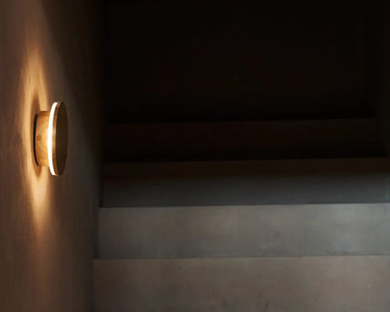 Lou lichtbruine draadloos wandlicht - oplaadbaar en dimbare aanraakregeling - 2700K warm licht