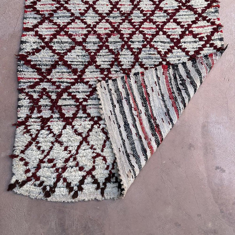 Zuiver wollen Marokkaans Berberkleed 97 x 177 cm