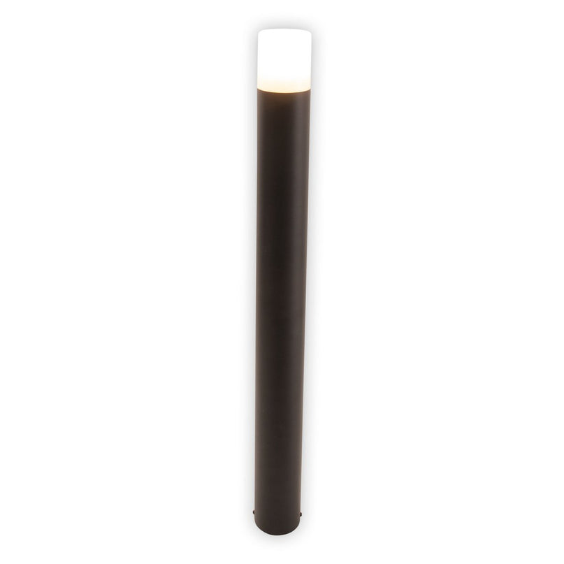 Buitenbasisbasis "Torcia" 80 cm hoog, gemaakt van metaal en plastic in zwart, E27