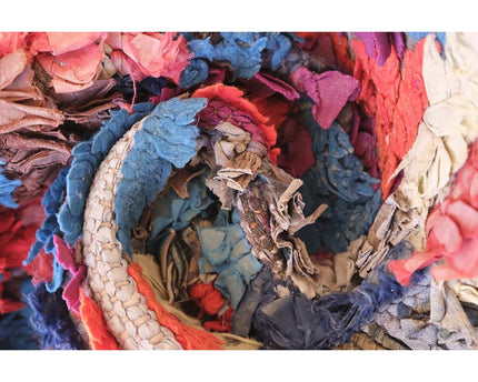 Marokkaans Berber-tapijt van gerecycled textiel 71 x 168 cm
