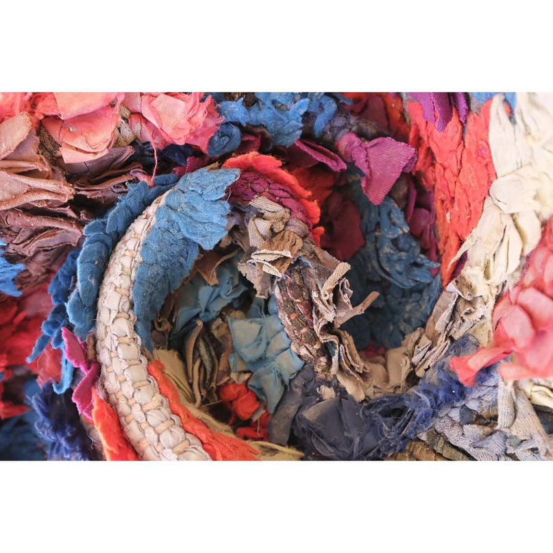 Marokkaans Berber-tapijt van gerecycled textiel 71 x 168 cm