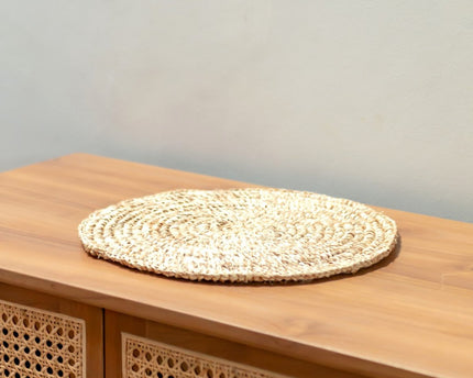 Placemat Tafelmat Rond Van Raffia (Set van 2, 4 of 6) URUP