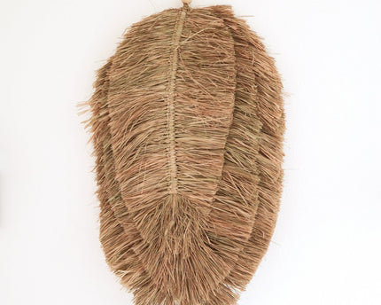 Tropisch Wanddecor 50 cm Bladvormig Handgeweven van Raffia TIPIN